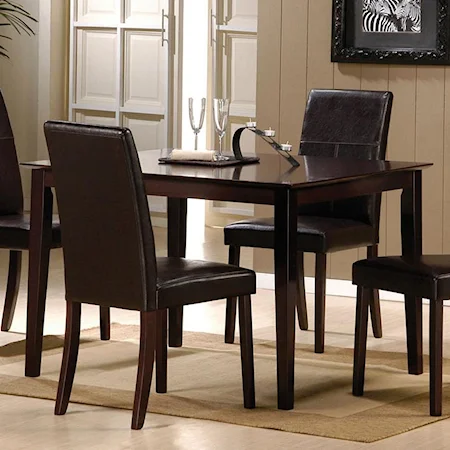 Rectangular Dining Table with Tapered Legs